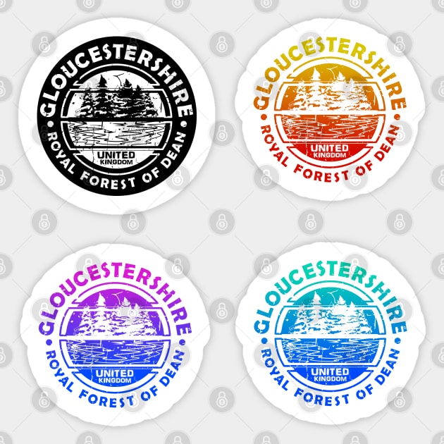 Gloucestershire Royal Forest of Dean UK – United Kingdom STICKER PACK Sticker by Jahmar Anderson